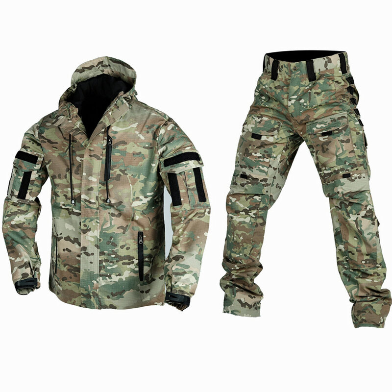 Novo masculino primavera e outono ao ar livre invasores desgastar-resistente multi-bolso forças especiais tático exército fã montanhismo calças