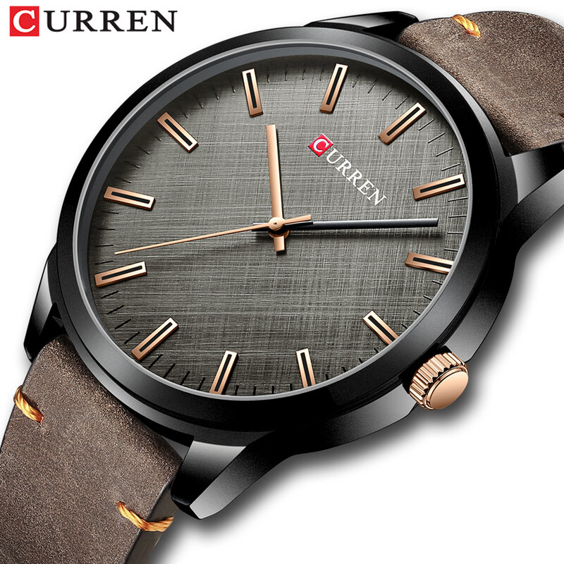 Fashion Curren Top Brand Man 2023 Business Quartz Casual Vintage Leather Strap Men's Waterproof Male Business Watch Reloj Hombre