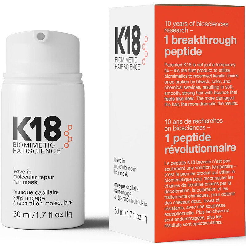 K18-分子修理マスク,損傷回復,ケラチンと頭皮治療,ヘアケア,50ml