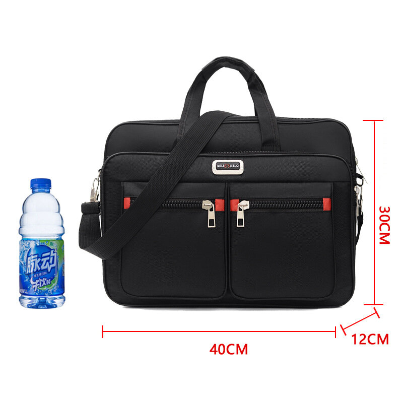 Maleta de grande capacidade para homens, bolsa multifuncional para laptop, bolsa de ombro, bolsa de escritório, masculina
