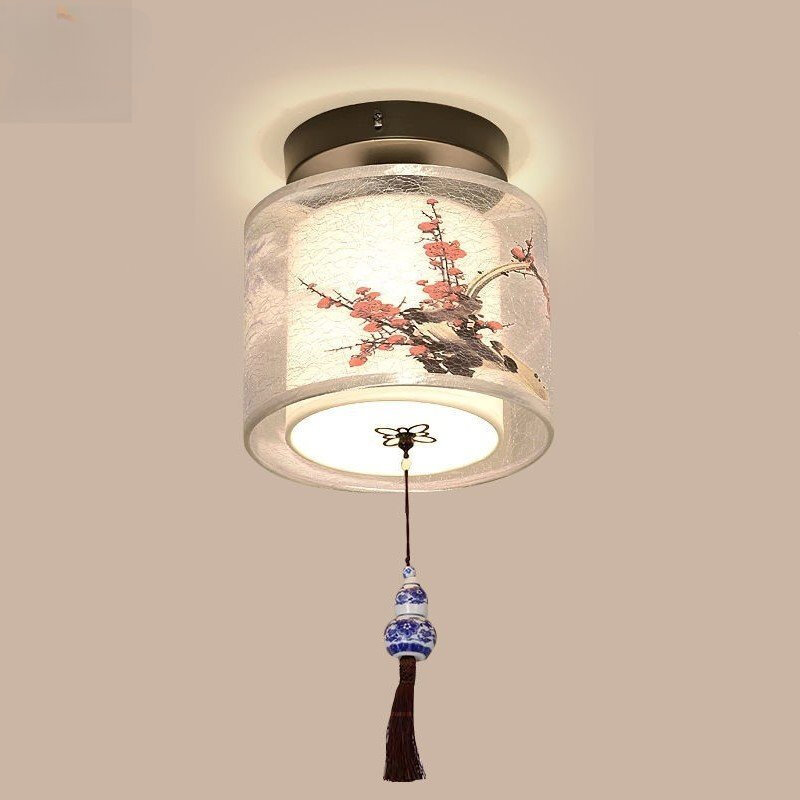 모던하고 심플한 연꽃 새 LED 천장 램프, 거실 침실 서재 호텔 KTV 침대 옆 천장 조명, 방 장식 천장 램프