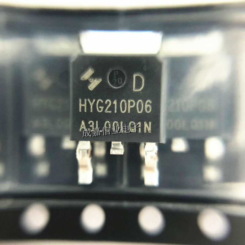 10 шт./партия, маркировка HYG210P06LQ1D TO-252-2; HYG210P06 P-канальный режим улучшения MOSFET -60V -40A, новый оригинальный продукт