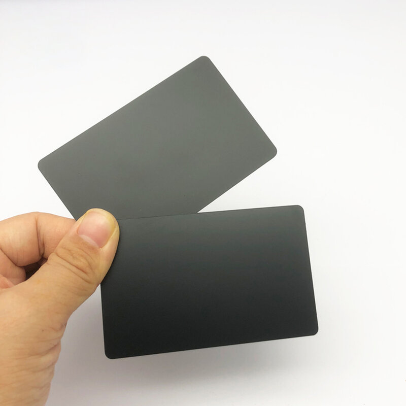 Cartão de visita imprimível a laser em branco, 216 Chip, 13.56MHz, 888 Byte, Metal e PVC, NFC oculto híbrido, 5 Pcs