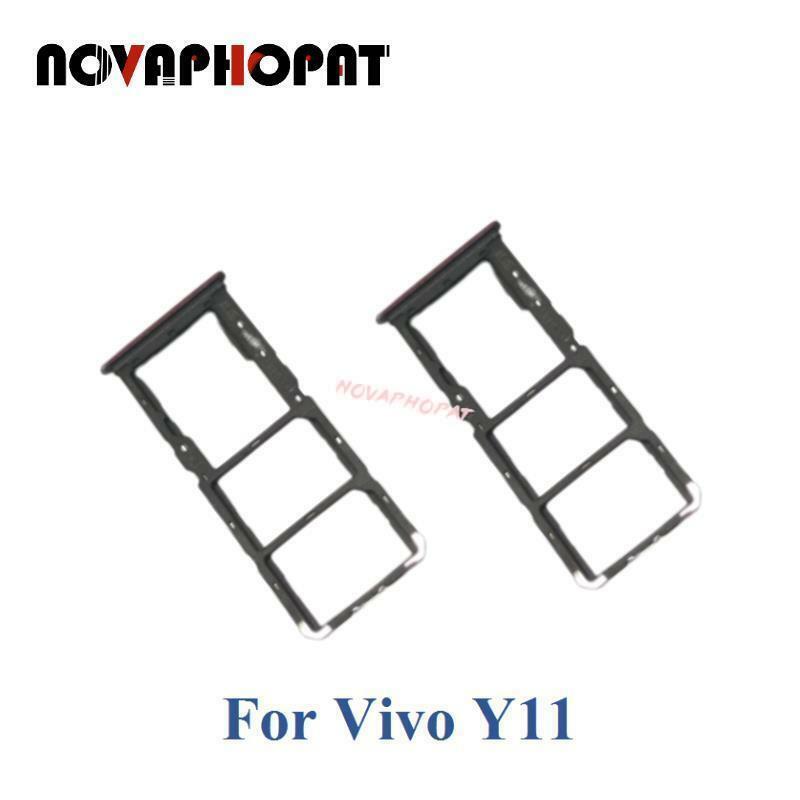 Novaphopat ซิมการ์ดใหม่ถาดสำหรับ Vivo Y12 Y15 Y17 Y75ผู้ถือซิมการ์ด Slot Adapter Reader Pin