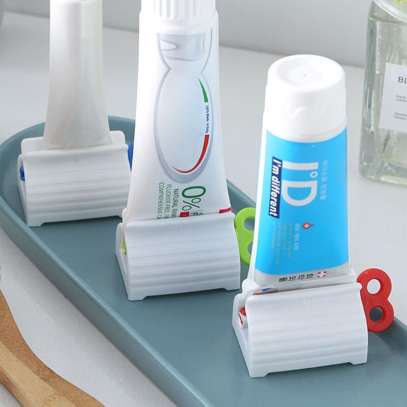 3 Color Toothpaste Squeezer Rotate Plastic Tube Hair Color Dye Cosmetics Ketchup Drop Shipping
