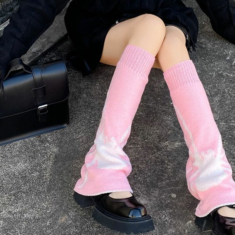 Stampa Jk scaldamuscoli calzini per gambe in Nylon dolce lavorato a maglia con copertura per le gambe