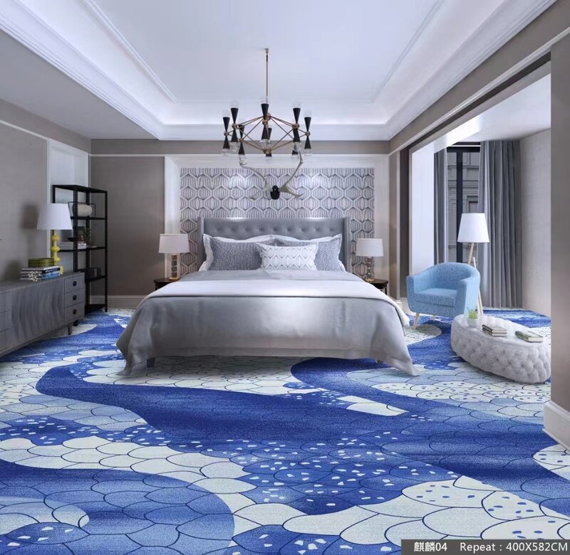 Exquisiter gemusterter Schlafzimmer teppich, der Ihren verträumten Raum schmückt