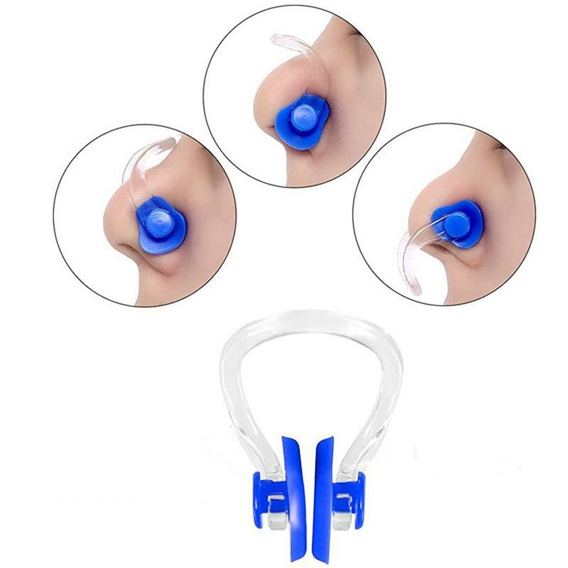 1pcs Anti-choking Swimming Nose Clip Reusable Soft Silicone Stop Snoring Nose Clip Small Size Waterproof Silicone Nose Clip