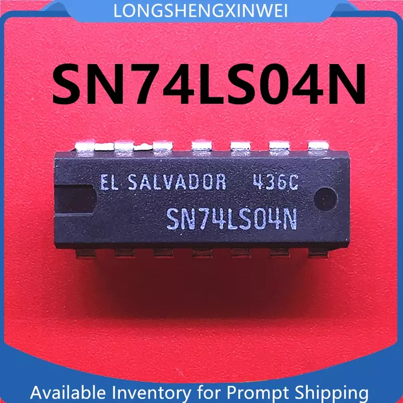 SN74LS04N 74LS04 DIP-14 Chip Lógico, Plug Direto, Novo, 1PC