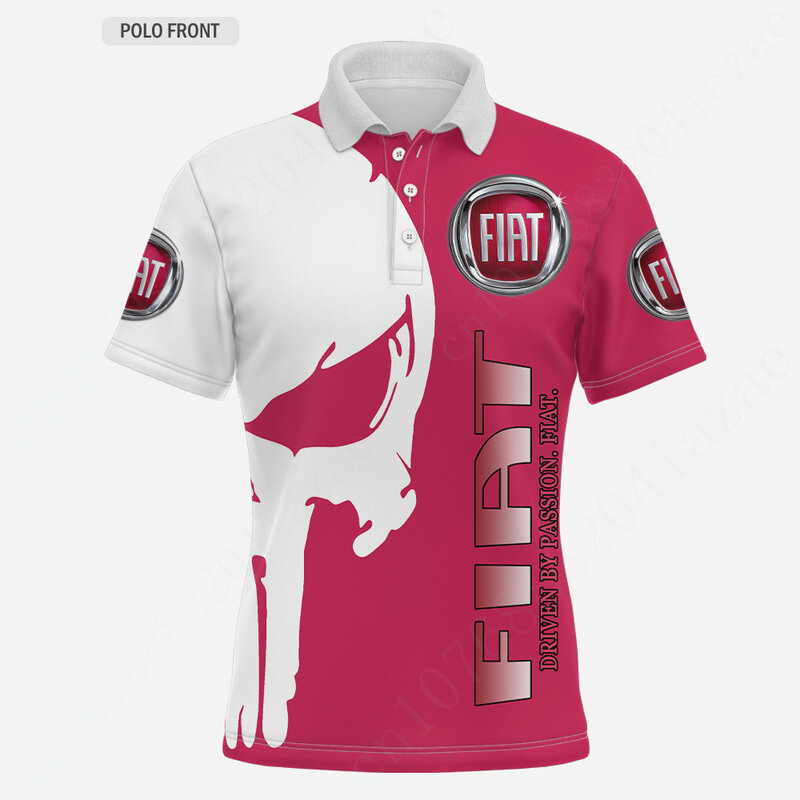 Fiat Clothing Unisex Short Sleeve Casual T Shirt For Men Quick Drying Tee Harajuku Golf Wear Anime Polo Shirts And Blouses