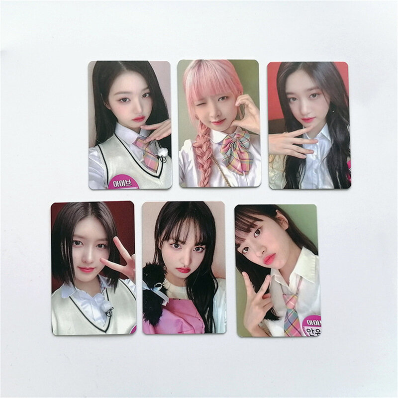 6 teile/satz ive album ich habe sive sw 3,0 idol postkarte foto karten doppelseiten wasserdichte lomo karten won young gaeul fans sammlung