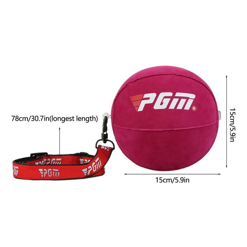 Bola de golfe inflável com cordão ajustável Treinador inteligente de balanço Prática de ajuda Correção de postura Bolas de treinamento