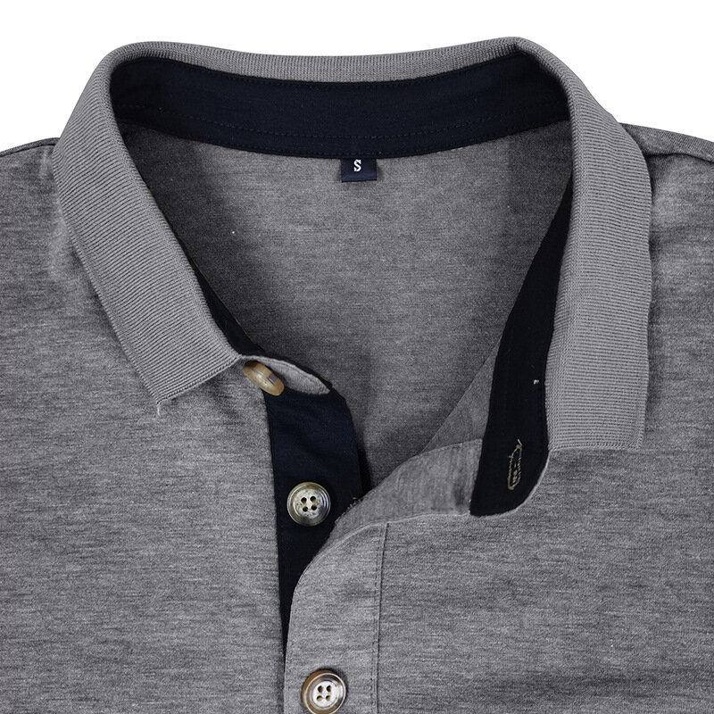 Heren Revers T-Shirt Met Lange Mouwen Heren Polo Shirt Herfst En Winter Onderhemd Tops Polo Groothandel GD-WY