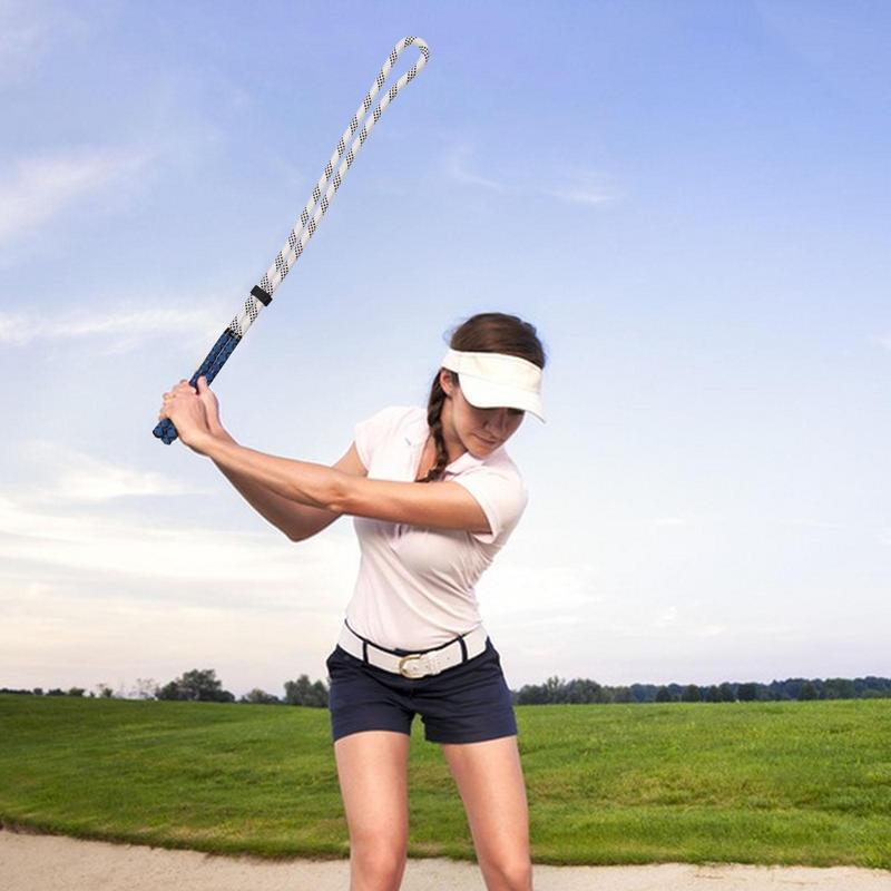 Регулируемая поворотная веревка для практики игры в гольф