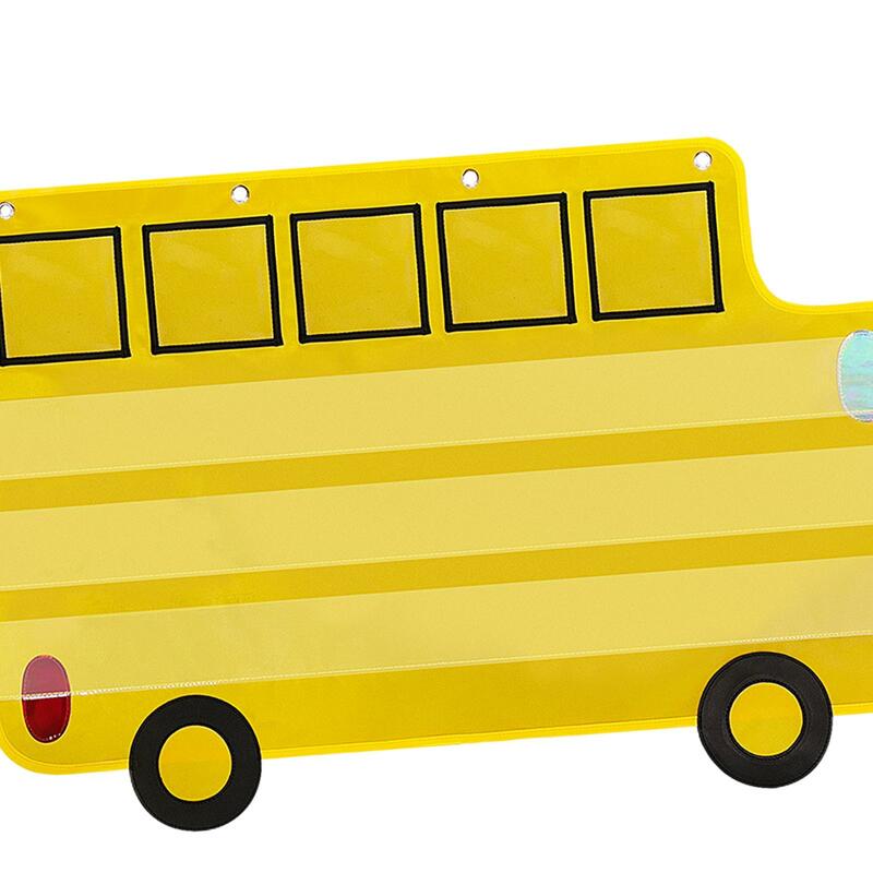 Gráfico De Bolso De Ônibus Para Atividades Domésticas, Suprimentos De Ensino Duráveis Para Homeschool, Lições De Professores Aprendizagem Pré-Escolar