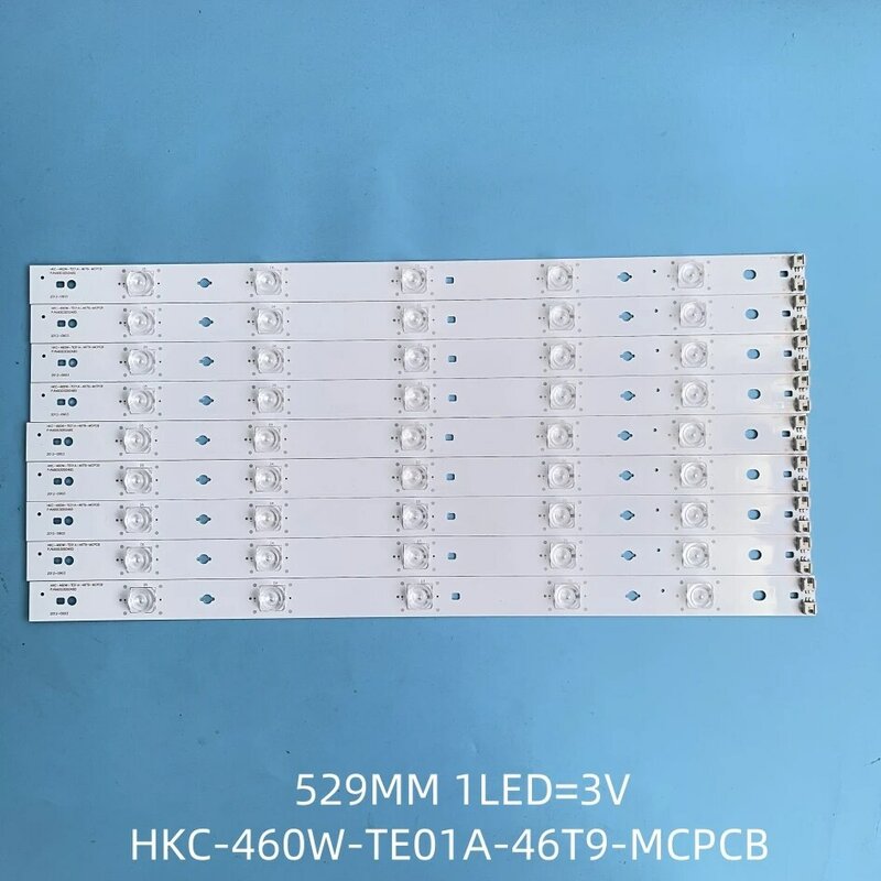 Tira de retroiluminação LED para Supra, STV-LC46500FL, SANYO LE127S14SM, Nordmende LE116N8FM, LSC460HJ02-W, HKC-460W-TE01A-46T9-MCPCB, Novo