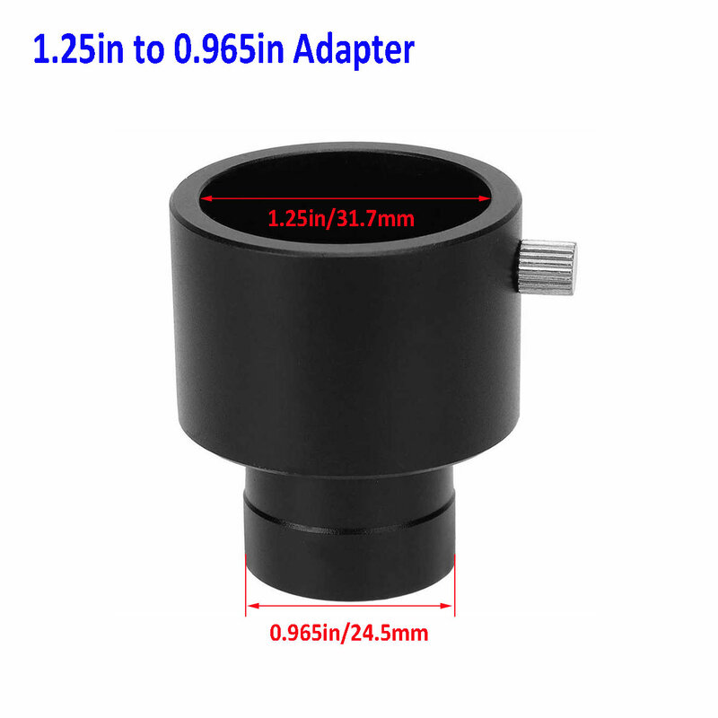 0.965 to 1.25 Inch Astronomical Telescope Eyepiece Adapter Tube 24.5mm to 31.7mm Metal Astronomical Telescope Accessories