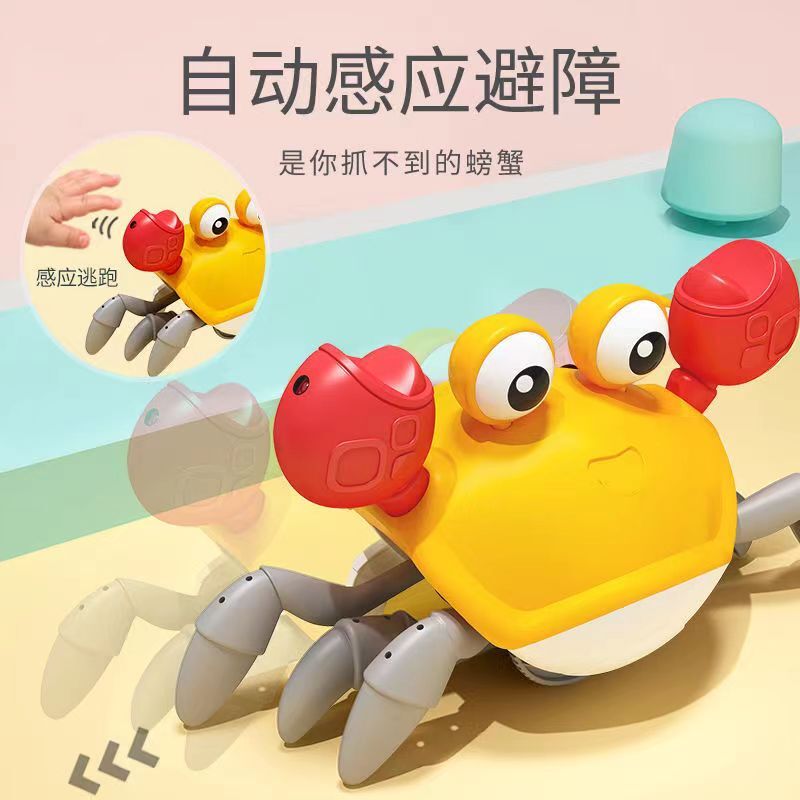 Infant Crawling Toys funny Induction Escape Crab Octopus Baby kid Light Up Toy Electronic Educational Toddler Moving Toy