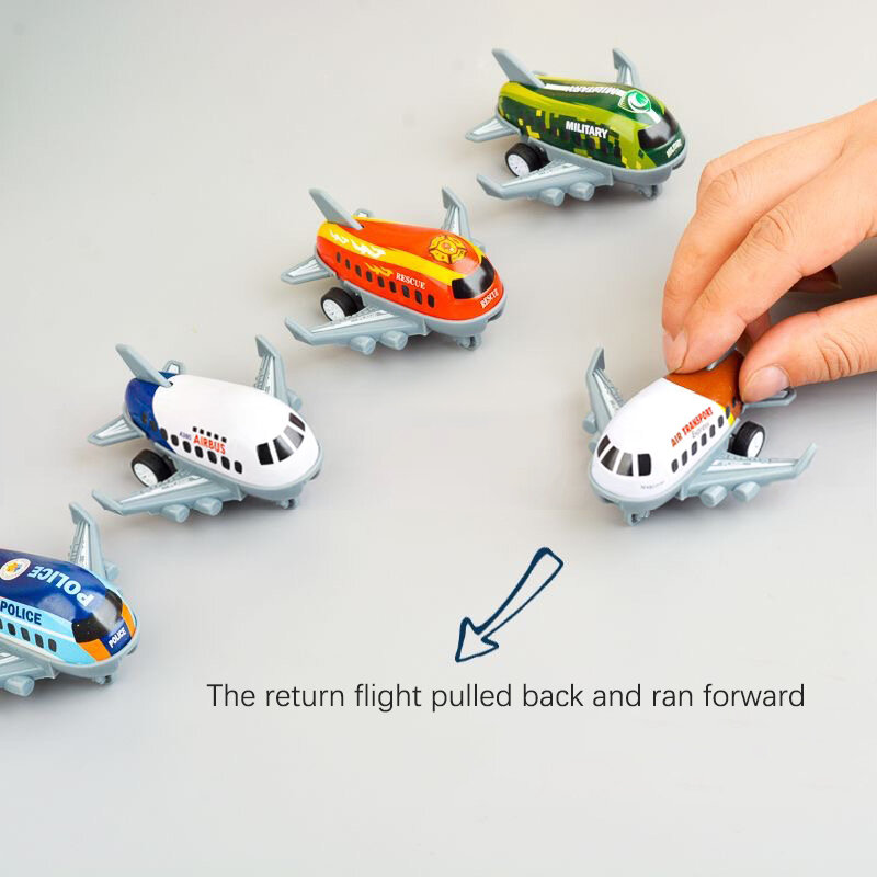 3 szt. Kreskówkowy Mini samolot zabawka zabawkowy samolot samolot zabawka dziecko prezent urodzinowy karnawałowy prezent wypełnienie pinaty pakiet nagród zabawka prezent
