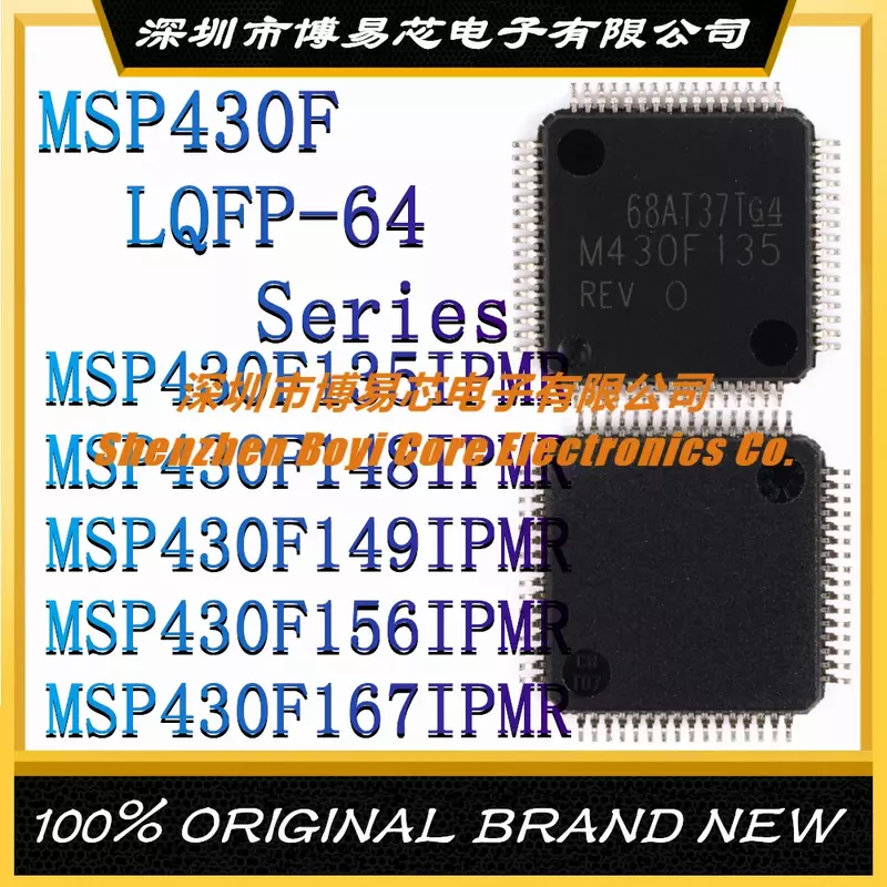 MSP430F135IPMR MSP430F148IPMR MSP430F149IPMR MSP430F156IPMR MSP430F167IPMR nowy oryginalny MCU (MCU/MPU/SOC) układ scalony LQFP-64