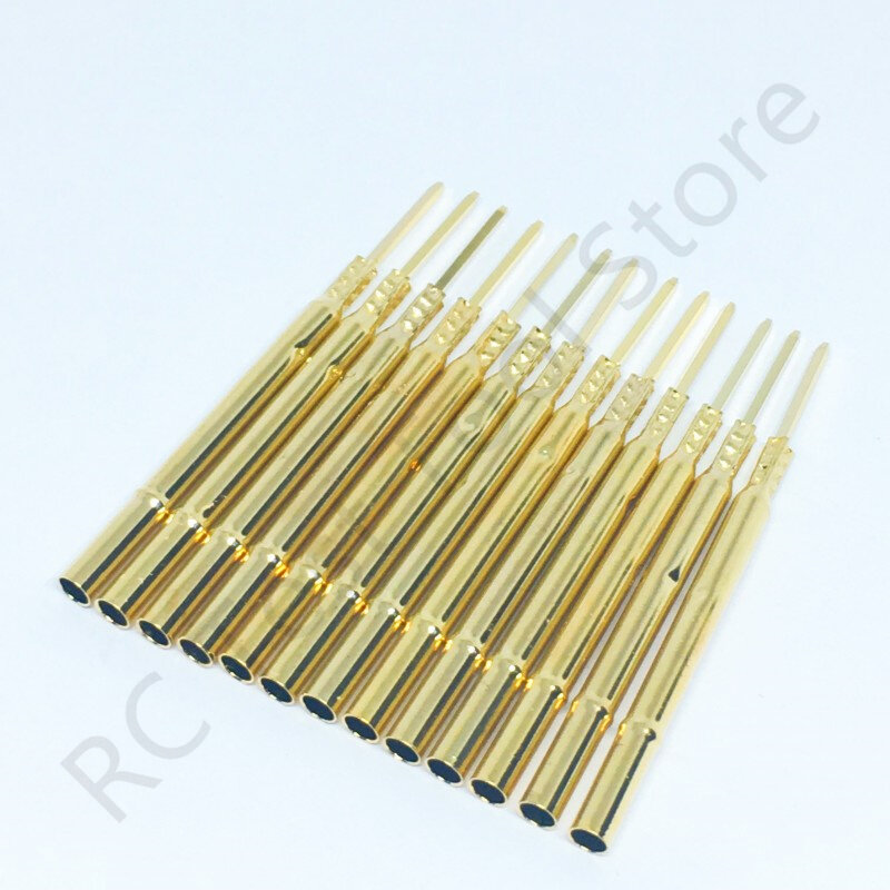 50/100PCS R125-4W Test Pin P125-B1 Receptacle Brass Tube Needle Sleeve Seat Wire-wrap Probe Sleeve Length 38mm Outer Dia 2.36mm