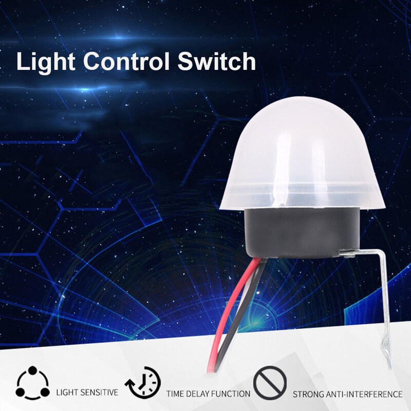 Automatic Sensor Switch Waterproof Photocell Street Light Switch 12V/220V 50Hz/60Hz Photo Control Photo Sensor Switch for Home