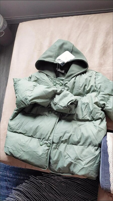 Осенне-зимняя модная новинка Женская хлопковая одежда с капюшоном Свободное пальто большого размера