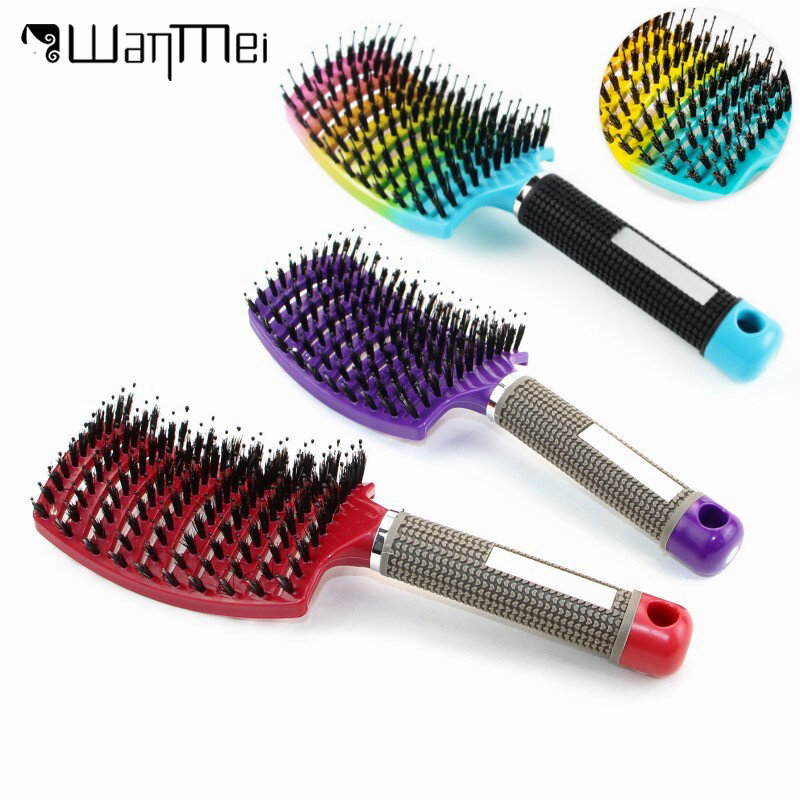 Hair Scalp Massage Comb Magic abody Hairbrush Bristle Nylon Women Wet Curly Detangle Hair Brush Hairdressing Styling Tools