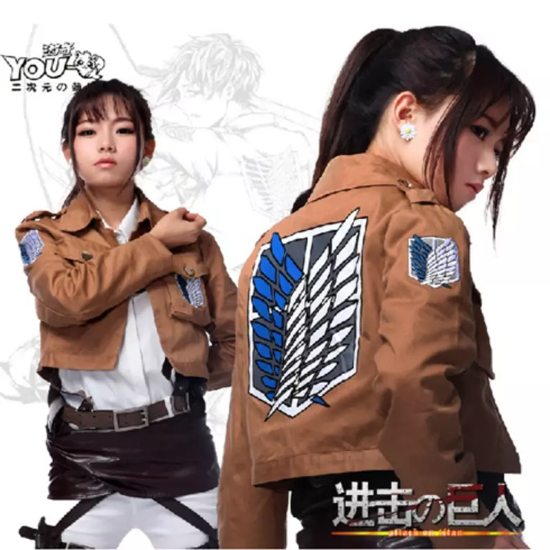 Anime Clothing Attack On Titan Cloak Jacket Japanese AOT Shingeki No Kyojin Cosplay Game Charming Halloween Costume For Women