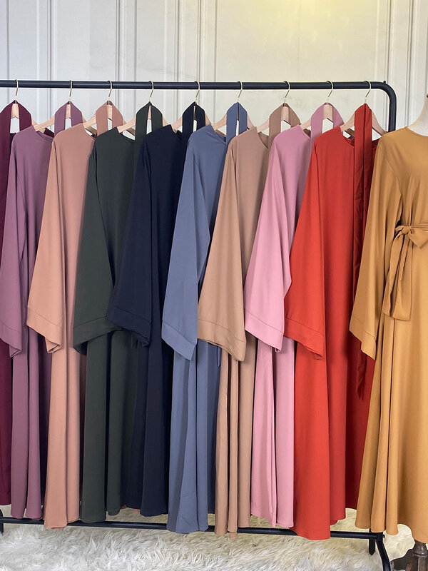 Abaya Ramadan Musulman De Mode jubah Maxi Turki pakaian Islami Muslim untuk wanita gaun jilbab Kaftan Vestidos