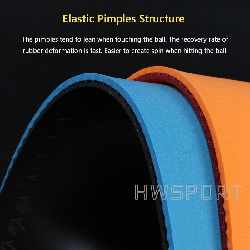 SANWEI T88-3 tenis stołowy gumy podwójny zestaw pół-lepki elastyczny szybki atak Ping Pong guma z precyzyjną kontrolą