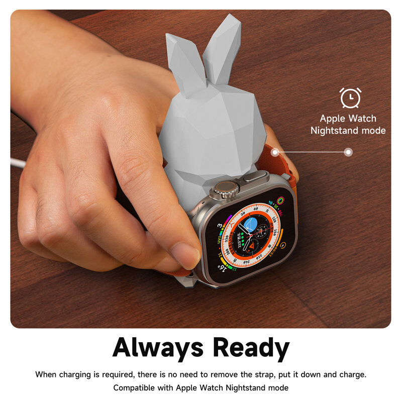 Watch Charger Stand Dock untuk Apple Watch Seri 8 7 6 5 SE Charging Station Holder Bracket Base Watch Charger untuk Iwatch
