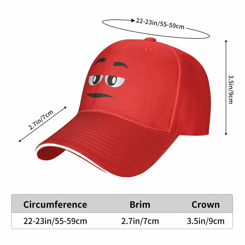 M Chocolate Cartoon Accessories Men Women Baseball Cap Adjustable Versatile Caps Hat Casual Workouts Sun Cap