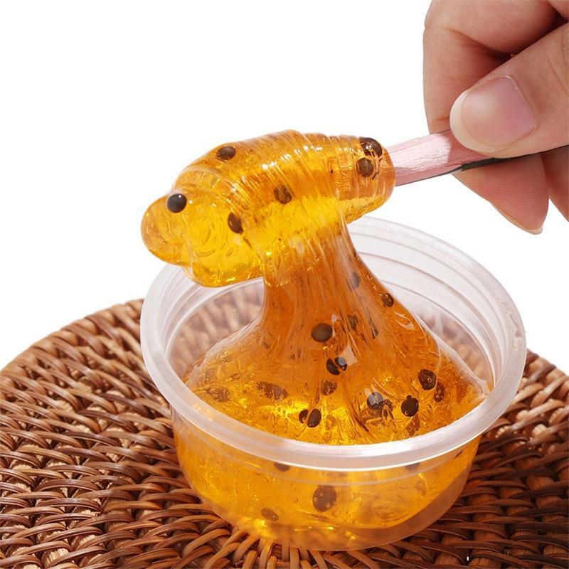 60ML Crystal Clay Slime Fidget Toys Honey Clay Bee Crystal DIY Playdough Toy Slime Bee Gadgets Stress Relief Toy For Kids Adults