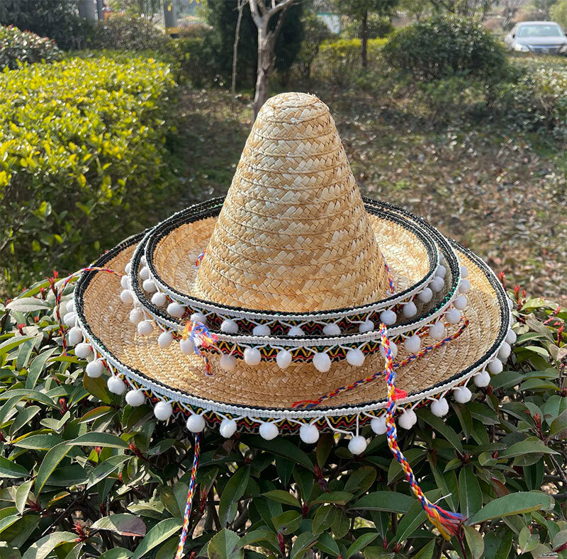 Prom Hut mexikanischen Strohhut bunte neue Karneval Thanksgiving Halloween Weihnachten Kostüm Hut