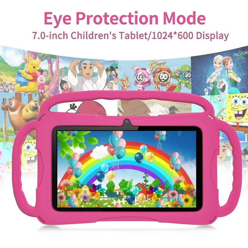 2024 New Original 7-inch PC Android Children's Tablet 4GB RAM 64GB ROM Android 13.0 Linkable Bluetooth 5G WIFI 4000mAh Battery