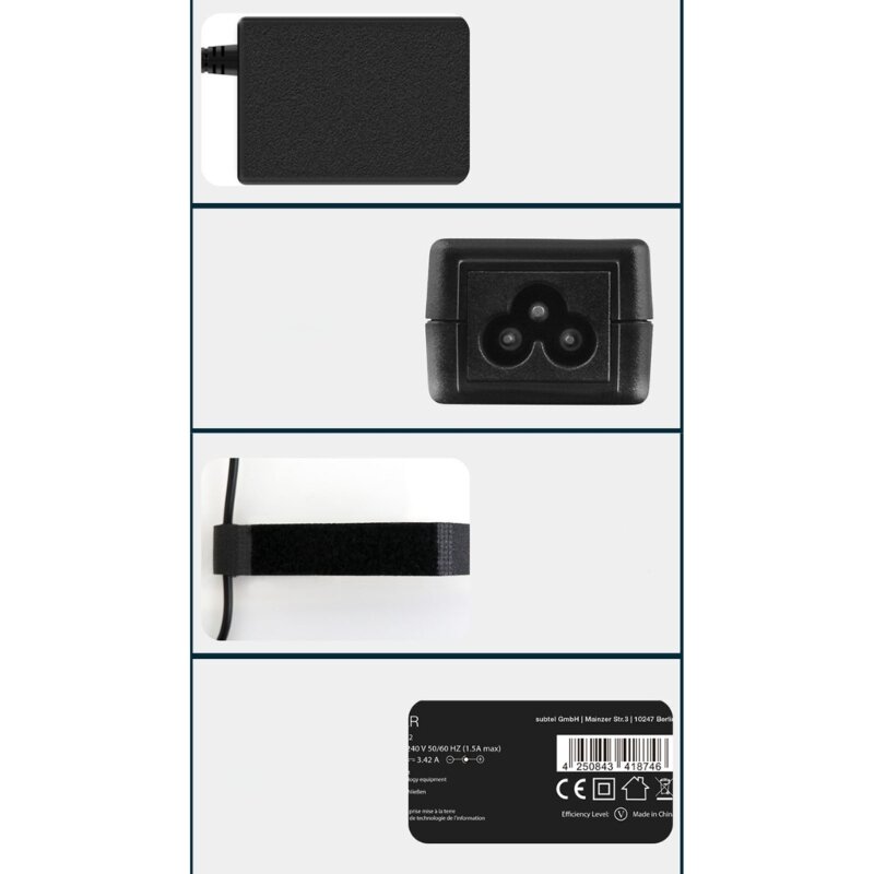 Tragbares Laptop- und Notebook-Ladegerät, 20 V, 4,5 A, 90 Netzteil AC100 V-240 V, 50/60 Hz