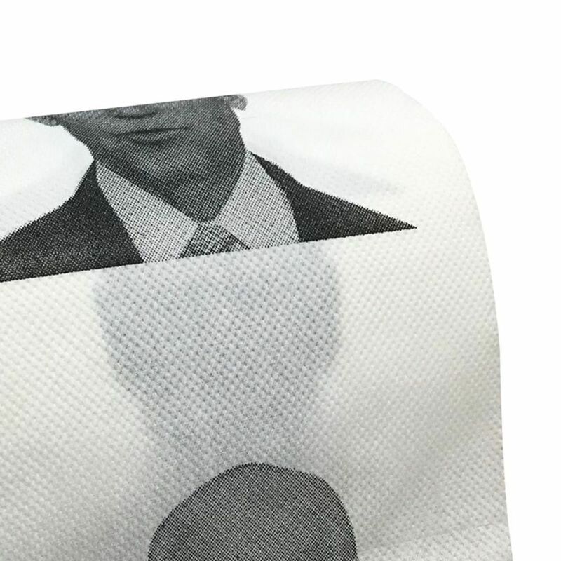 Papel higiénico con patrón de Joe Biden para baño, servilleta de papel divertido de 3 capas, rollo de pañuelos de broma, novedad, 150 hojas