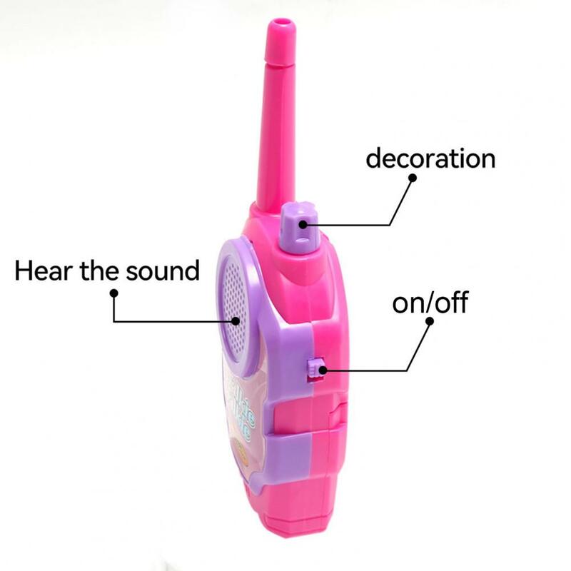 Mini Talkers Wireless 2 pezzi utili facili da trasportare giocattoli Walkie Talkie intelligenti multicolori giocattoli all'aperto