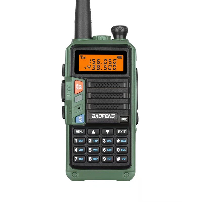 Military Green Civil Walkie-Talkie Uv Double High-Power Mobile Road Trip (Order Notes Us Or European Rules English)