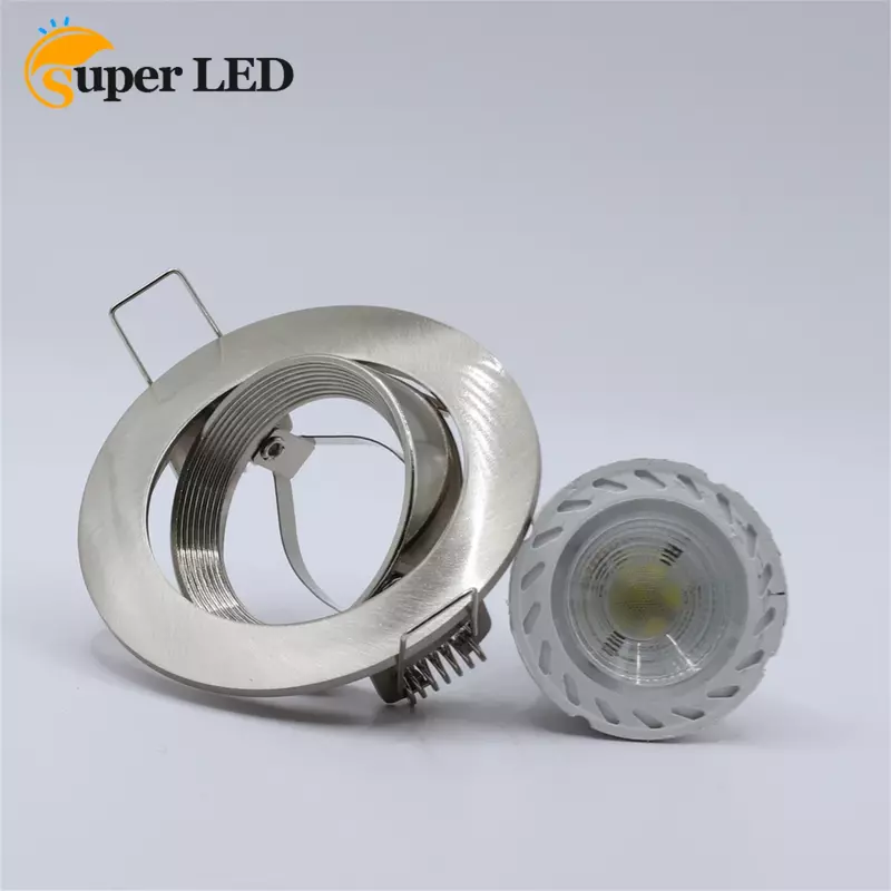 Satin Nickel Spot Recesso Montada Luz LED, Luminárias de Quadro, Montagem de Teto, alta qualidade, grande promoção, gu10, mr16