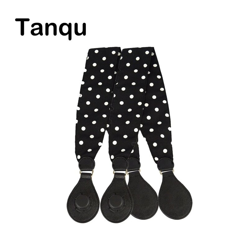 Tanqu 1 Pair Soft Floral Fabric Handle with Drop End for Bag O Bag Handles for EVA Obag Handbag Women's Bags