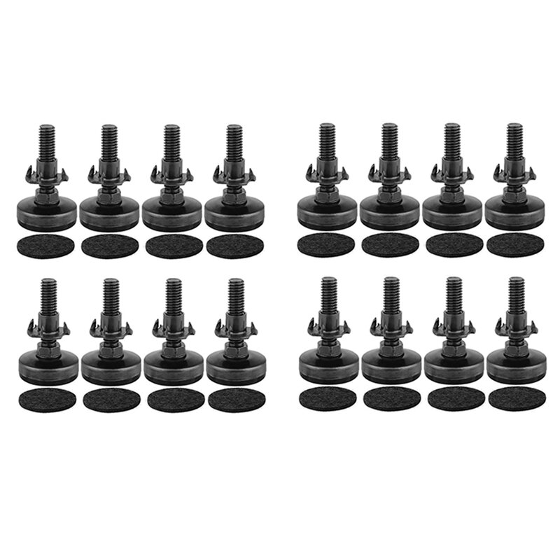 16Pcs Furniture Levelers Heavy Duty Furniture Leveling Feet Adjustable Leg Levelers For Cabinets Tables Chairs Raiser