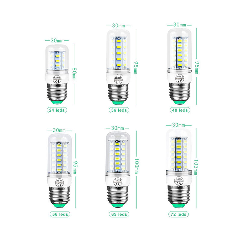 SMD5730 LED 옥수수 전구 램프, 따뜻한 흰색 조명, E27, E14, 9W, 12W, 15W, 20W, 도매, 신제품, 핫 세일