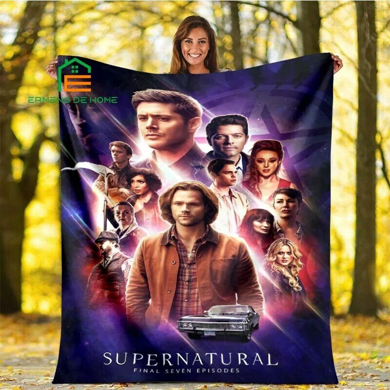 Supernatural Flannel Throw Blanket Warm Blanket for Home, Picnic, Travel, Plane, Office and For Adults, Kids, Elderly 5 Sizes