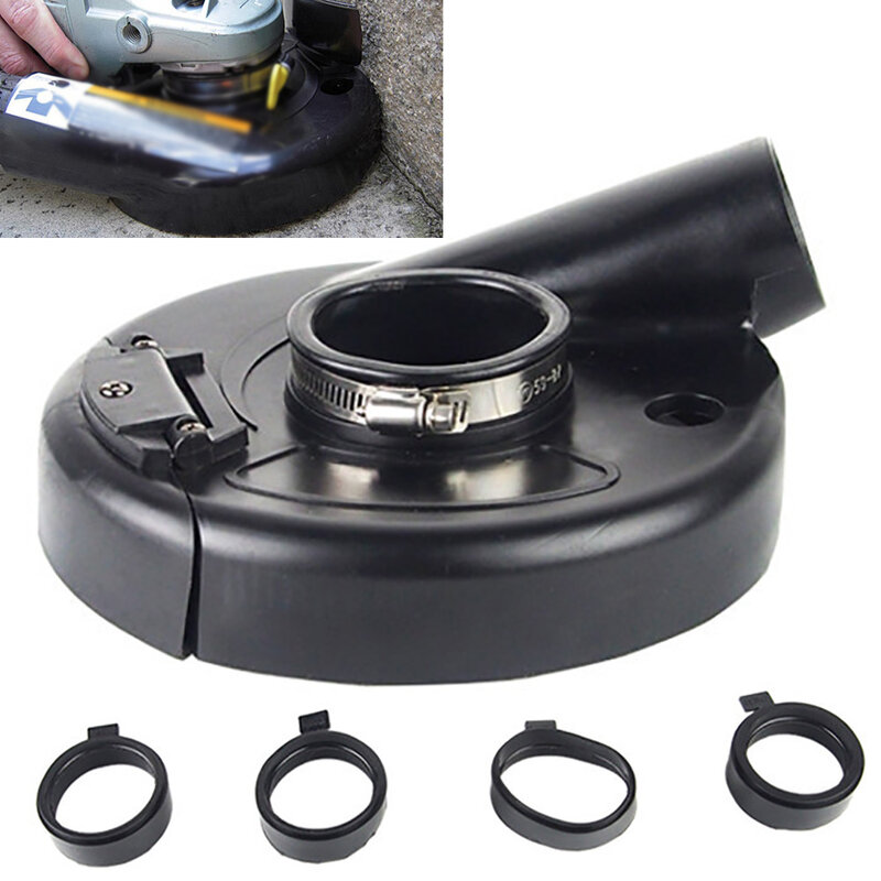 7” 180mm angle grinder dust cover angle Kit Grinding machine dust collection cover Full Hinged Dust Vacuum Shroud