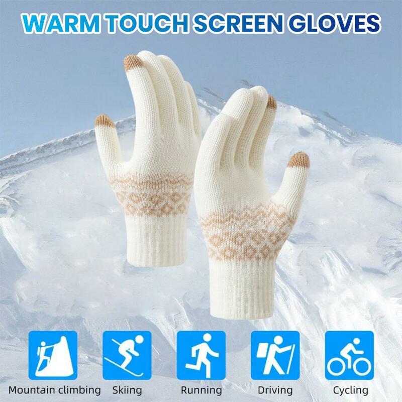 Winterhandschoenen Voor Heren Dames Comfortabele Winterhandschoenen Winter Warme Gebreide Handschoenen Voor Dames Heren Touchscreen Vol Voor Weer
