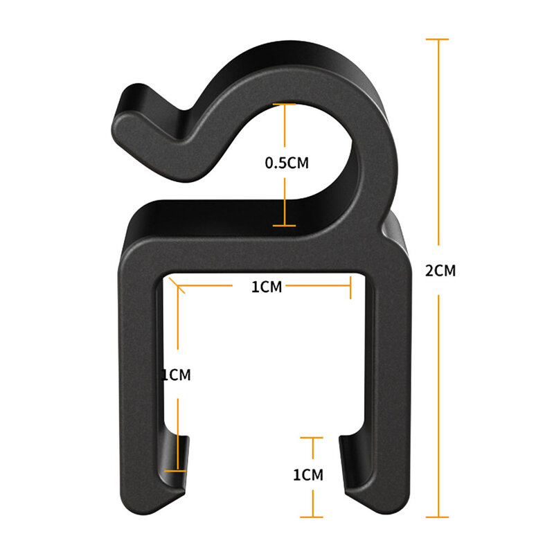 4x Klemm ständer Kabel clips Clips Desktop-Befestigung für PC-Mikrofonst änder 4 Stück 6*2*1cm schwarze Kabel klemme brand neu