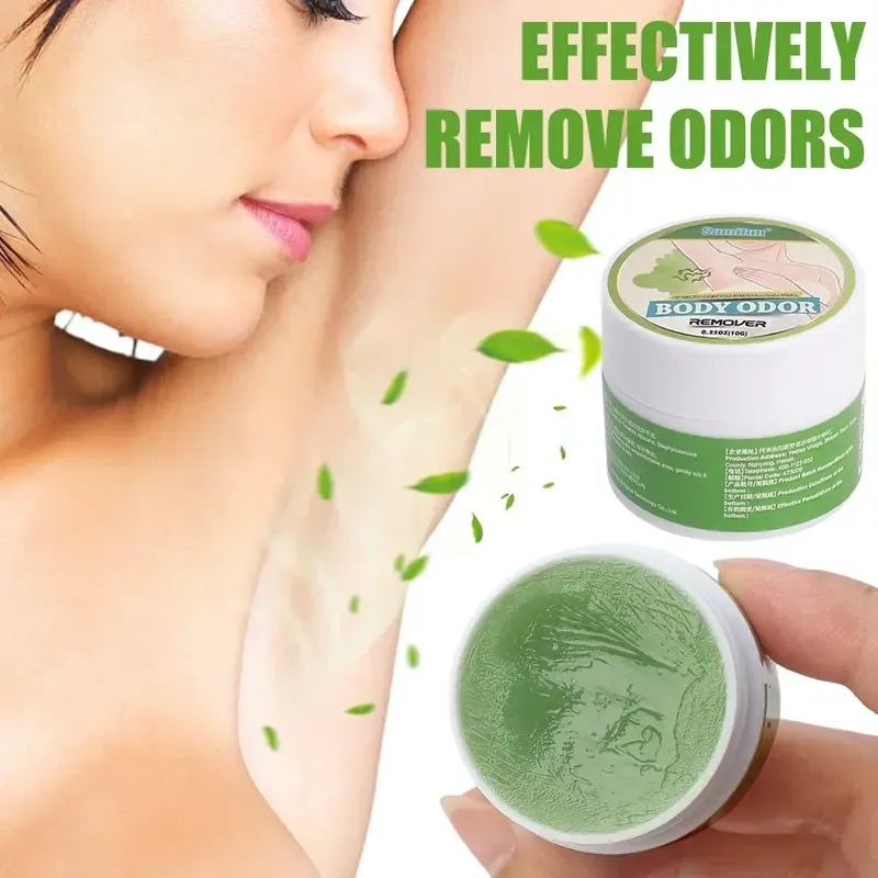 Safe Deep Penetration Underarm Odor Removal Cream para Homens e Mulheres, Perfume Fácil de Absorver, Cuidados com a Pele, 10g