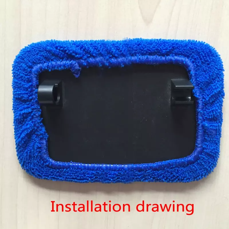 Portable Microfiber Car Wash Brush Cover Pad Auto Window Clean Car Window Windshield Cloth Clean Towel Random Color